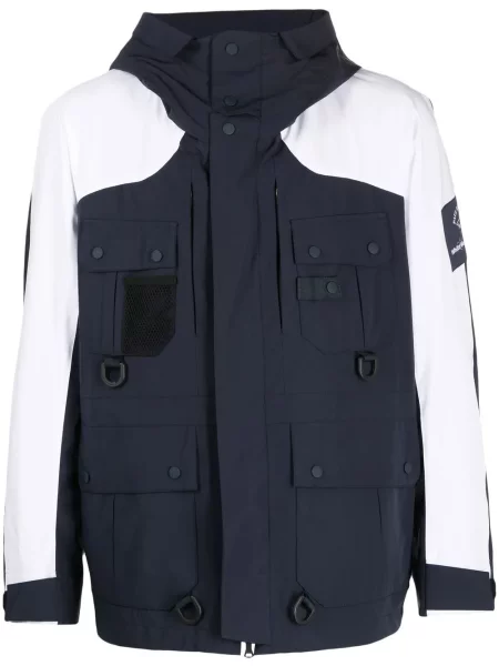 Geacă White Mountaineering cu glugă alb