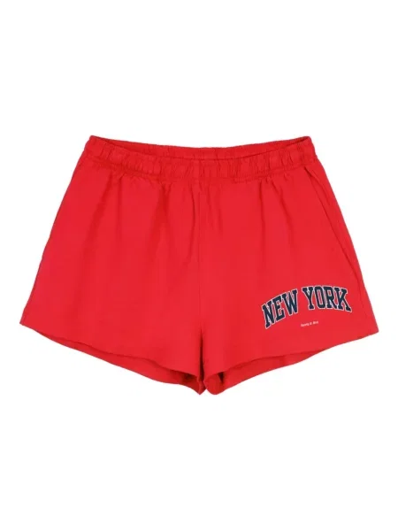 Pantaloni scurți Sporty & Rich cu imagine roșu