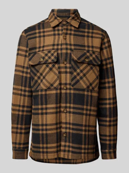 Kurtka koszulowa o kroju slim fit z kołnierzykiem typu kent model ‘RAYMOND’ Jack & Jones Premium