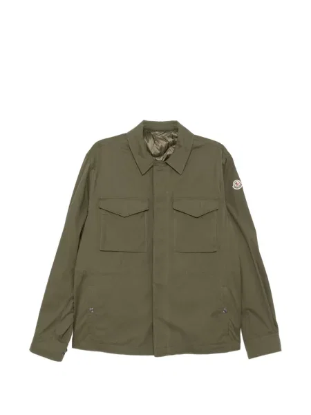 Geacă cu puf Moncler reversibilă verde