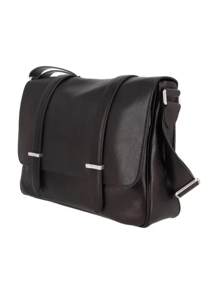 Torba crossbody Orciani skórzana brązowa