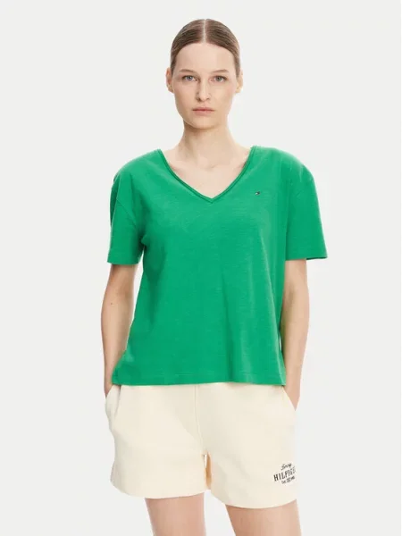 Majica Tommy Hilfiger zelena