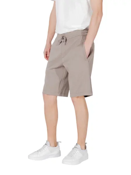 Armani Exchange kratke hlače z bombažem bela