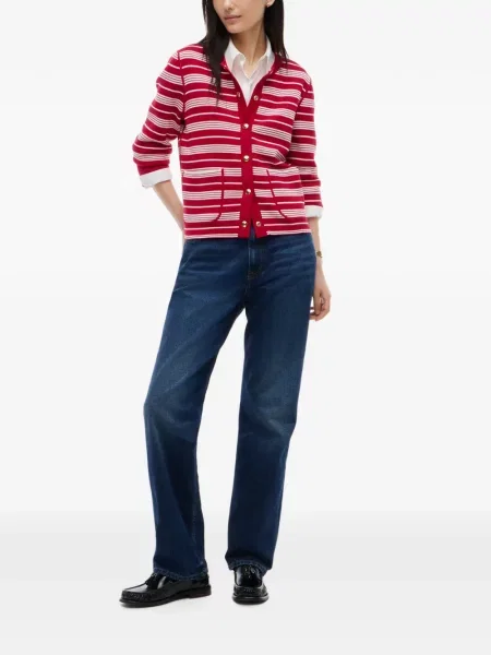 Ριγέ αναστρεπτός ζακέτα Tommy Hilfiger κόκκινο
