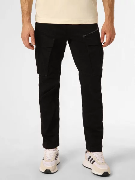 G-Star Raw Spodnie materiałowe Rovic Tapered Fit czarny