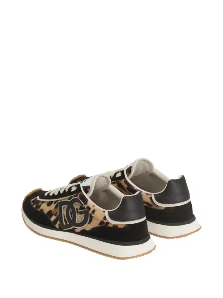 Sneakerși Dolce & Gabbana cu imagine cu model leopard negru