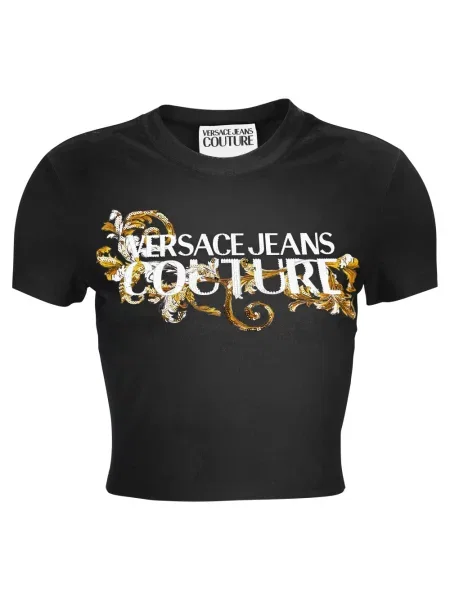 Versace Jeans Couture Koszulki Kobieta M Baroque T-Shirt czarny