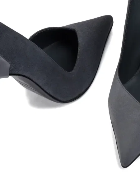 Pantofi cu toc Le Silla din piele de căprioară gri