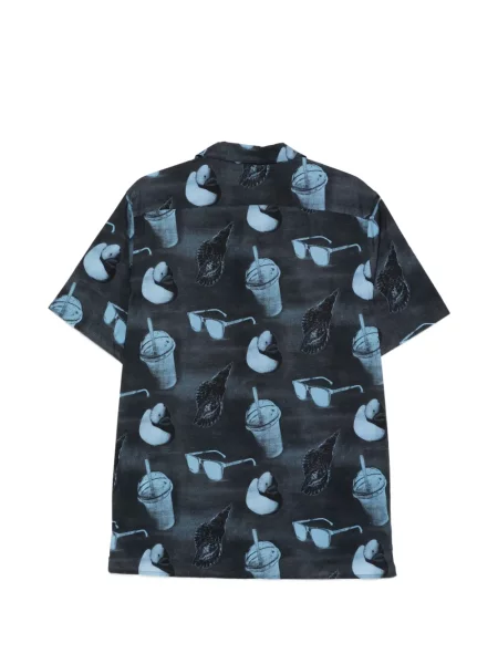 Cămașă Paul Smith scurtă albastru