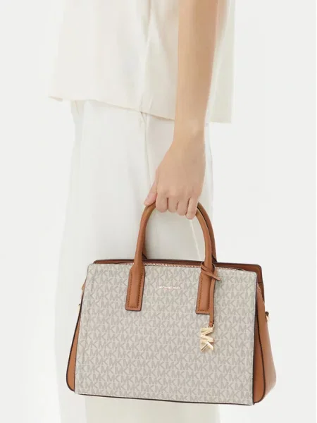 MICHAEL Michael Kors Ručna torbica / smeđa / siva bež
