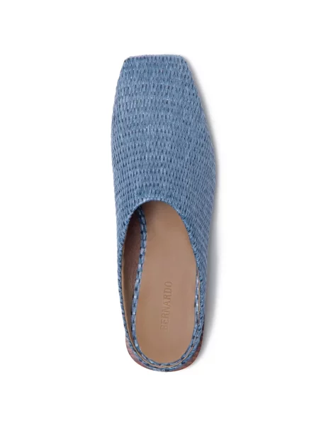 Papuci tip mules Bernardo albastru