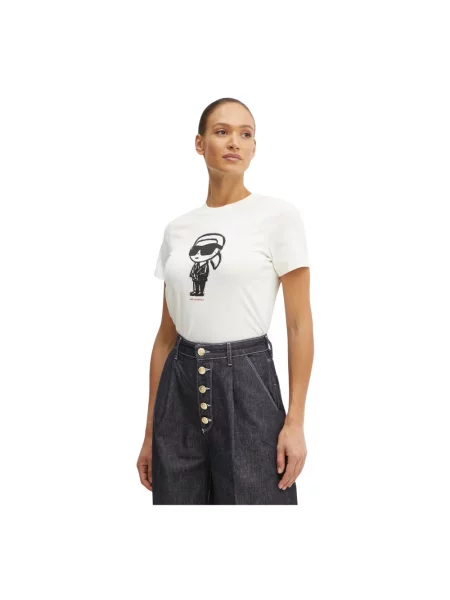 Karl Lagerfeld t-shirt beżowy