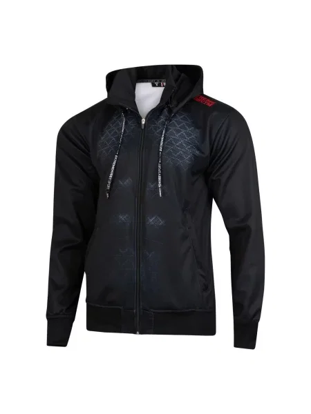 Bluza sportowa rozpinana z kapturem EXTREME HOBBY BLACK ARMOUR czarna