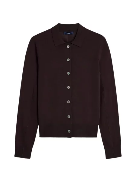 Gulerat tricou polo Soeur maro
