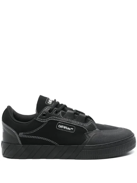 Sneakerși Off-white din piele alb