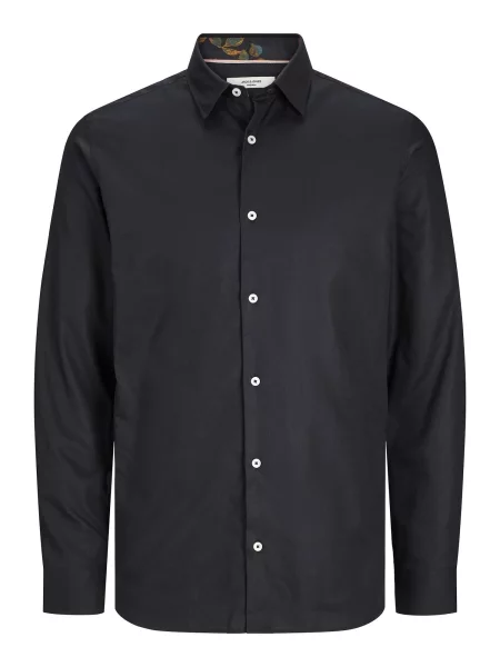 JACK & JONES Cămașă Nordic Flores' negru