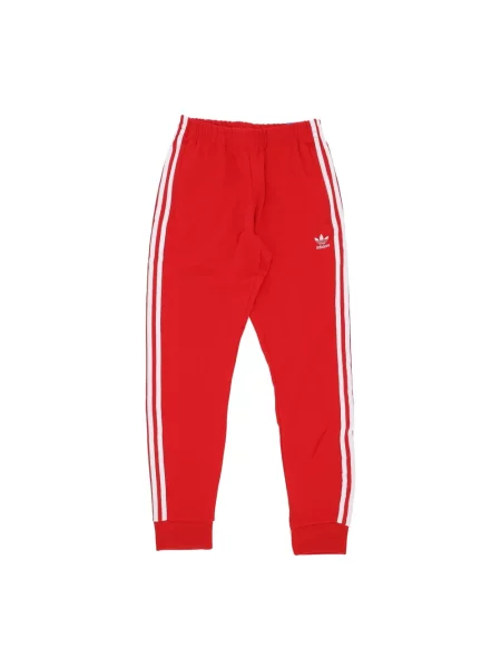 Spodnie dresowe Adidas do biegania czerwone
