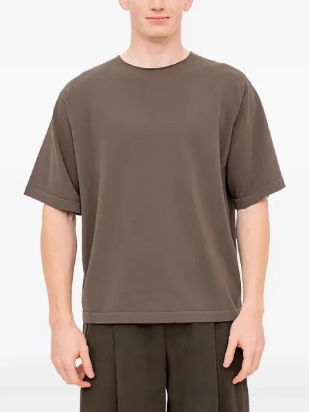 Tricou Devoa tricotate maro