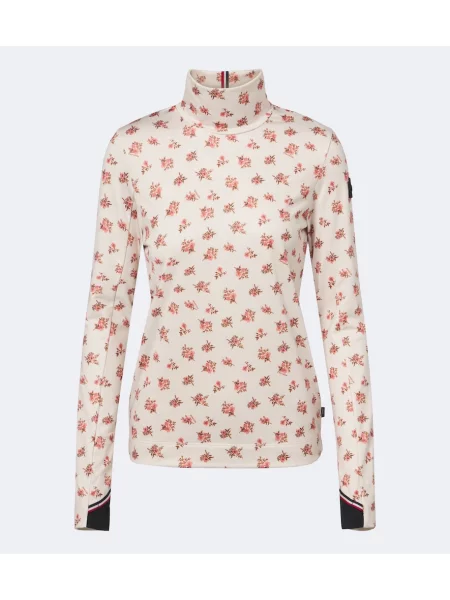 Top Moncler Grenoble cu model floral bej