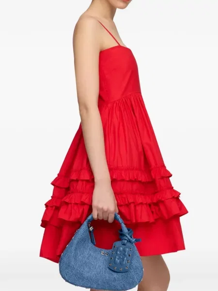Geantă shopper Ganni albastru