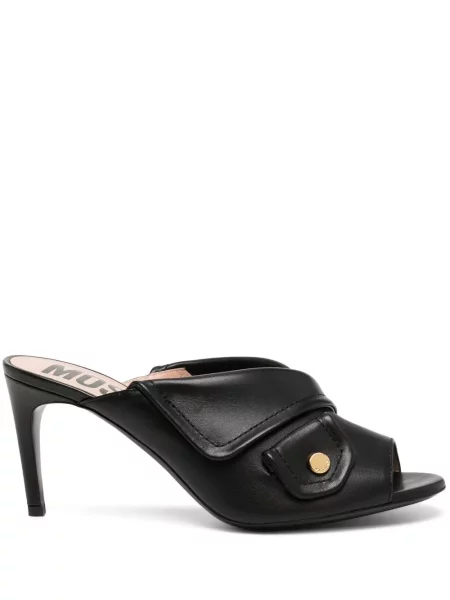 Sandale Moschino din piele negru