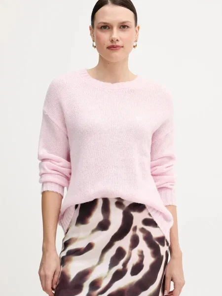 Marc Aurel pulover din amestec de lână roz