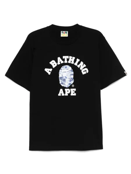 Tricou A Bathing Ape® cu imagine negru
