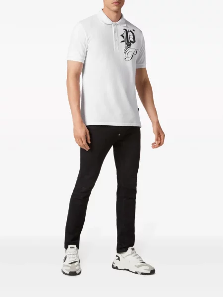 Polo marškinėliai Philipp Plein balta