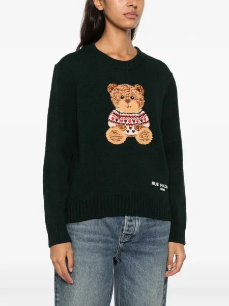 Sweter Rue Madam Paris zielony