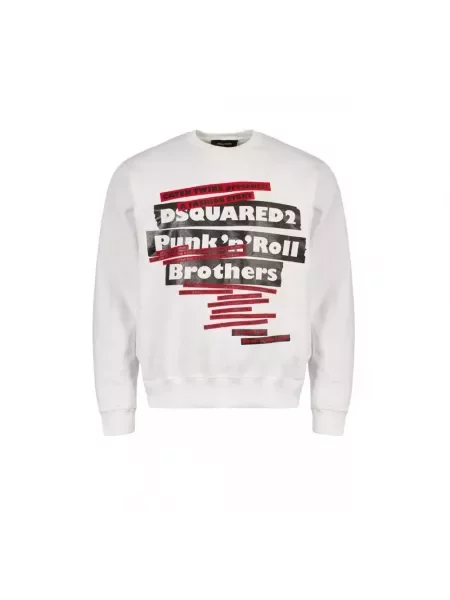 Bluza Dsquared2 z nadrukiem biała