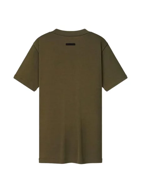 Tričko Fear Of God Essentials s autogramem zelené
