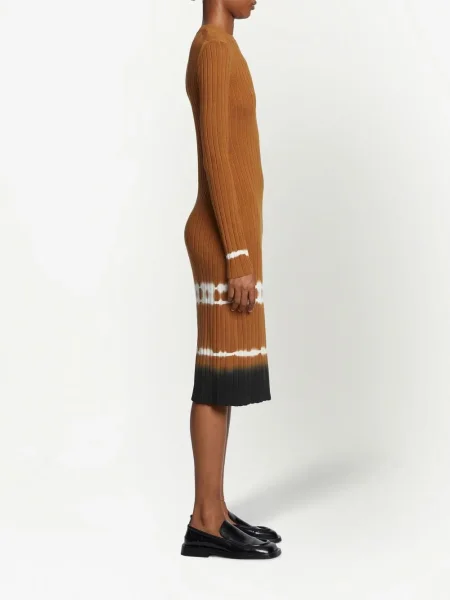 Πλεκτή κοστούμι μίντι φόρεμα Proenza Schouler White Label με μήκος μέχρι το γόνατο λευκό
