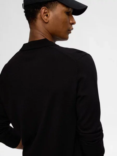 SELECTED HOMME Pulover TRAY' negru