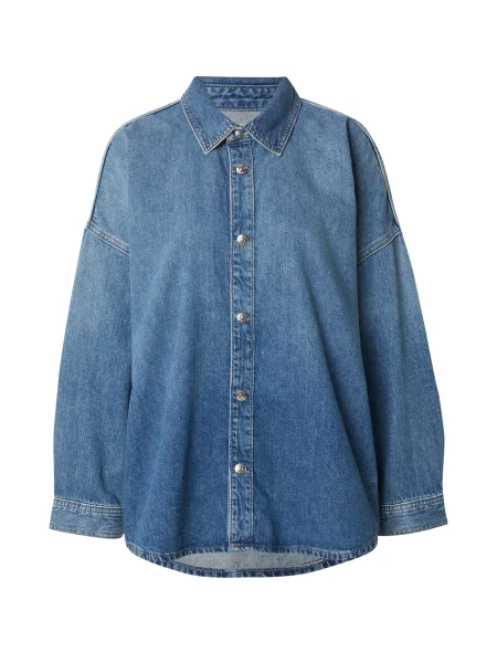 Rifľová košeľa Calvin Klein Jeans modrá