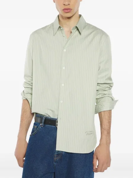 Cămașă Maison Kitsune cu dungi verde