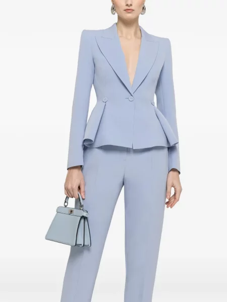 Sacou Nissa cu un singur rând de nasturi albastru