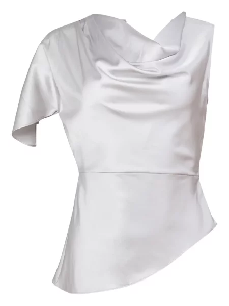 Bluzka Fleur Du Mal asymetryczna szara