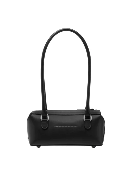 Torebka bagietka Mm6 Maison Margiela skórzana czarna