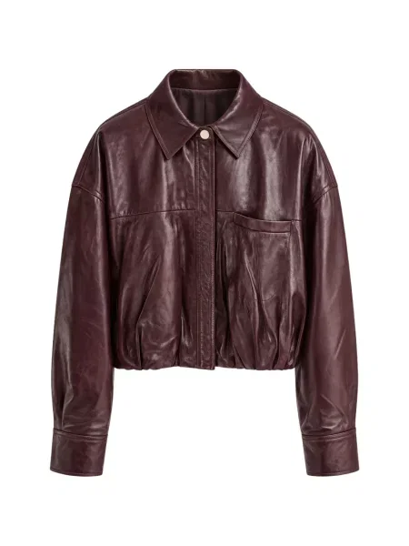 Geanta de piele Sportmax violet