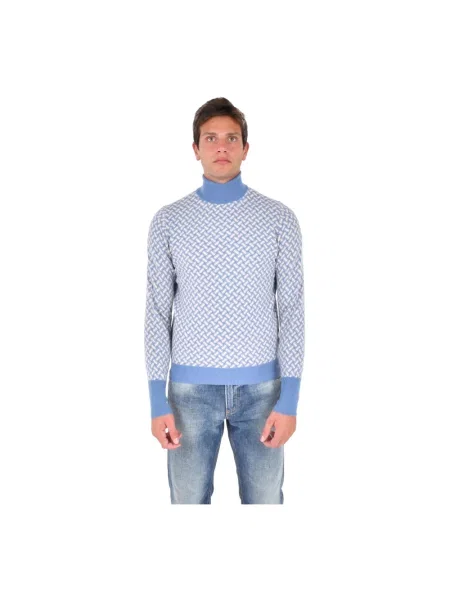 Sweter Drumohr niebieski