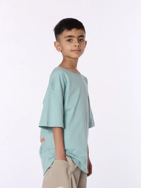 Детская футболка Yuki мятного цвета