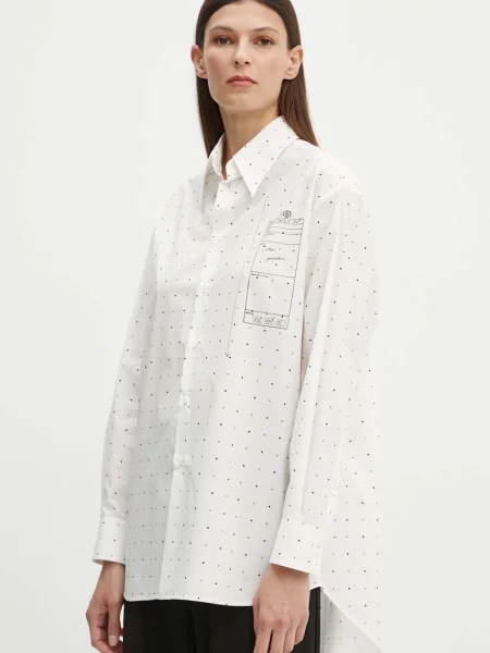 Maison Margiela camasa din femei cu guler clasic relaxed alb