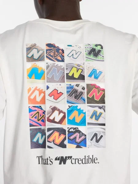 Спортивная футболка New Balance белая