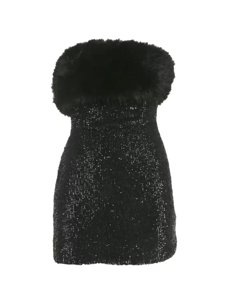 Rochie mini Retrofete cu paiete negru