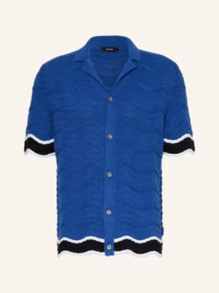 Reiss Koszulka Z Dzianiny Ciro Regular Fit blau biała