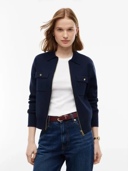Tommy Hilfiger kardigan z bawełną niebieski