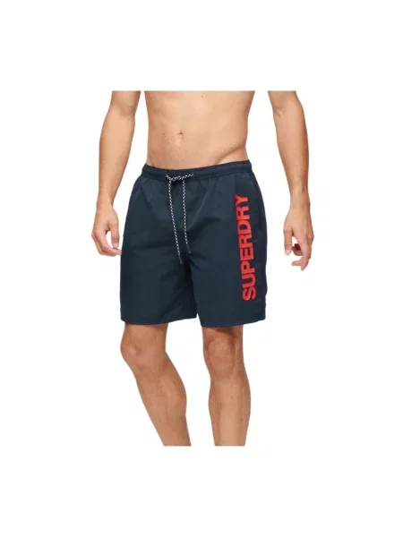 Kąpielówki Superdry niebieskie