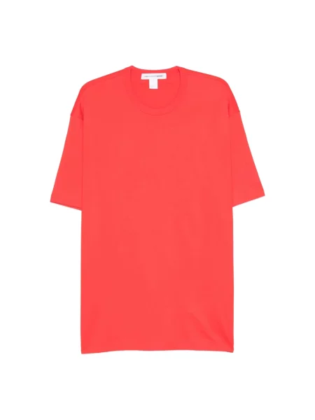 Dzianinowa koszulka Comme Des Garcons czerwona