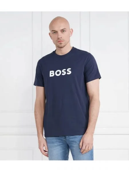 BOSS BLACK Tricou | Relaxed fit negru