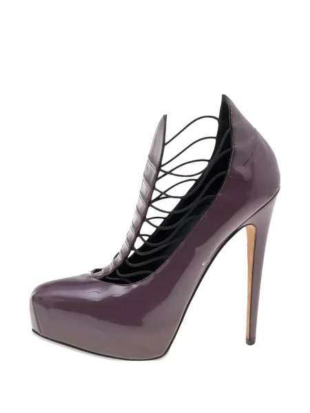 Pantofi cu toc Brian Atwood cu platformă violet